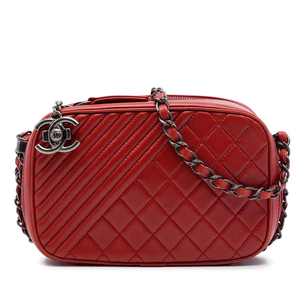 Chanel Small Quilted Lambskin Coco Boy Camera Bag