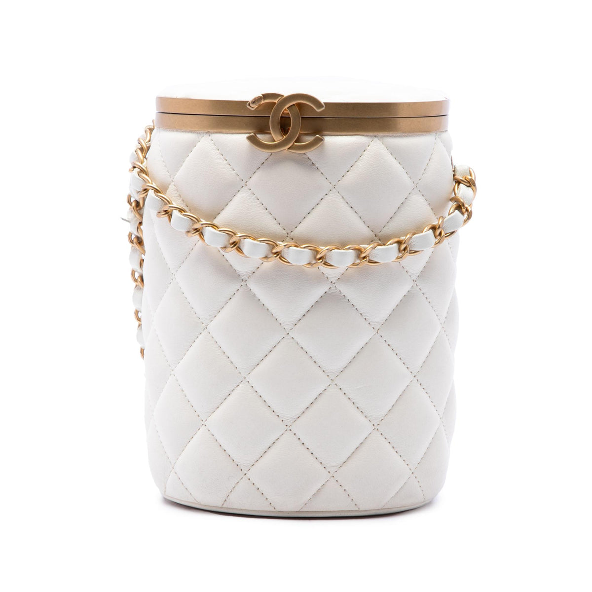 Chanel Small Quilted Lambskin Crown Box Bag