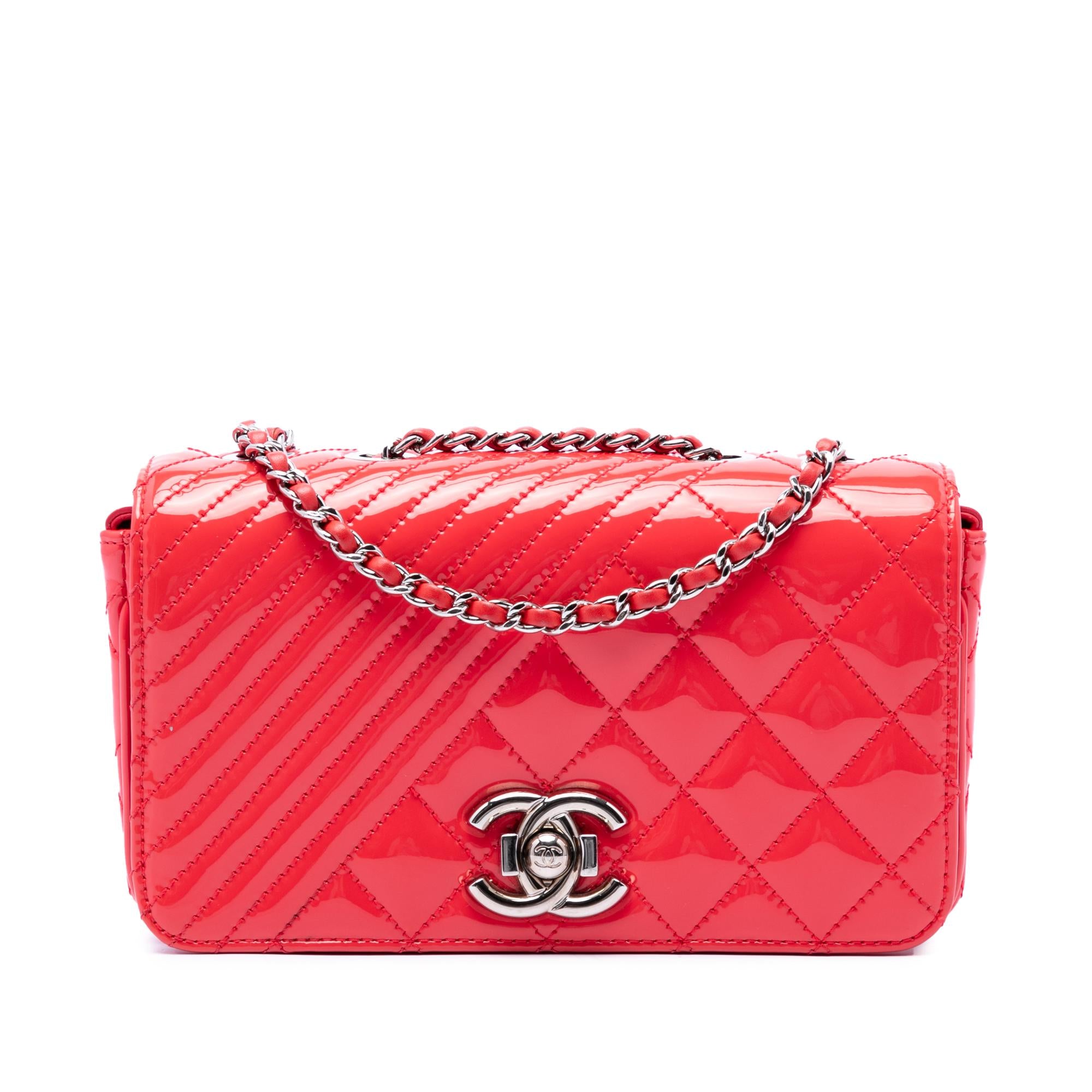 Chanel Small Quilted Patent Coco Boy Flap