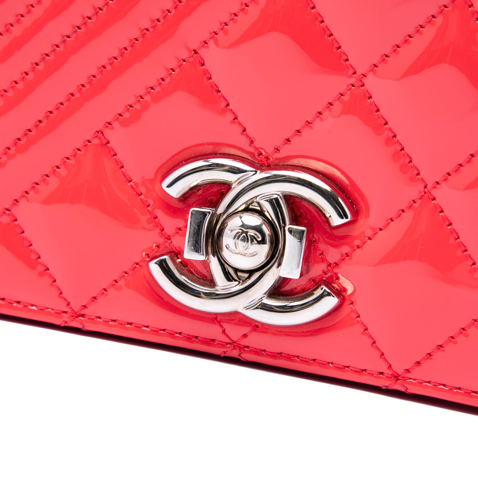 Chanel Small Quilted Patent Coco Boy Flap