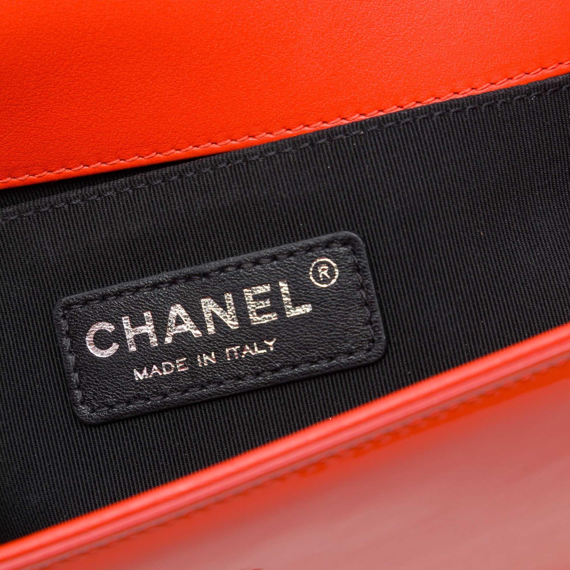 Chanel Small Quilted Patent and Acrylic Boy Flap