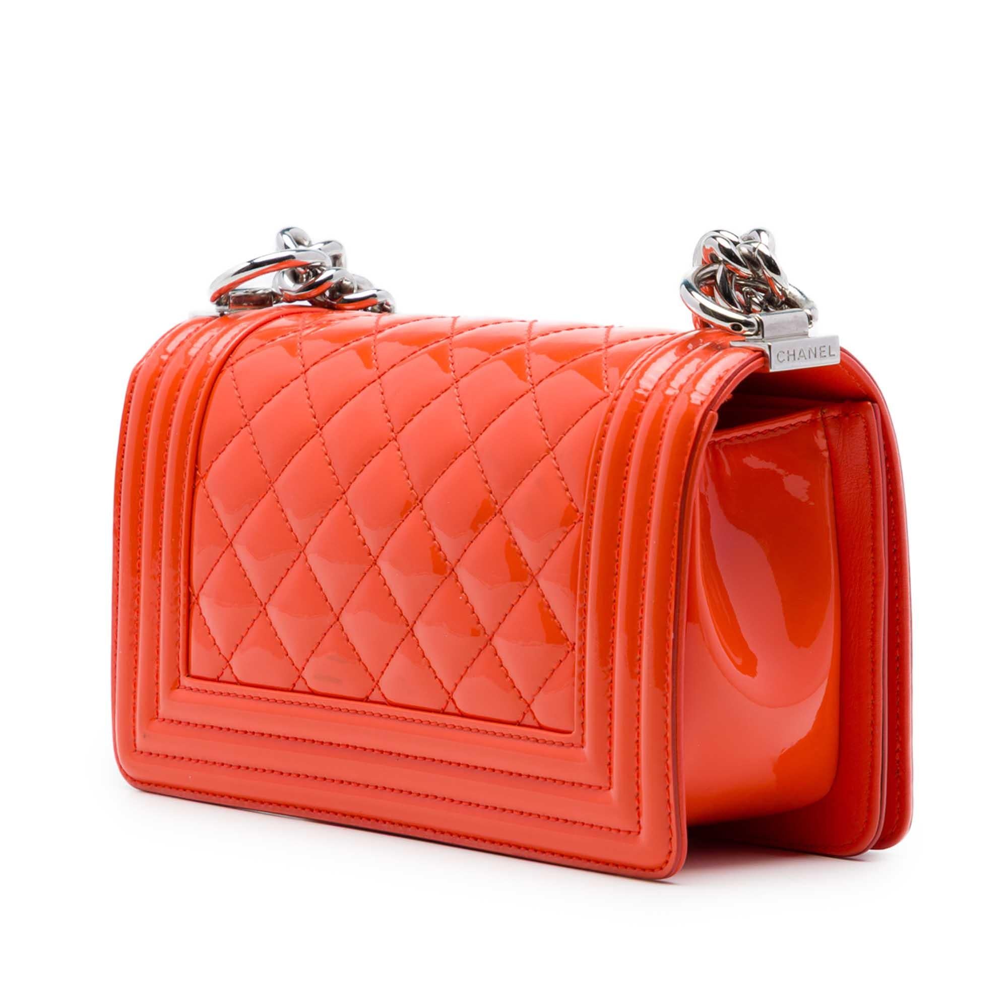 Chanel Small Quilted Patent and Acrylic Boy Flap