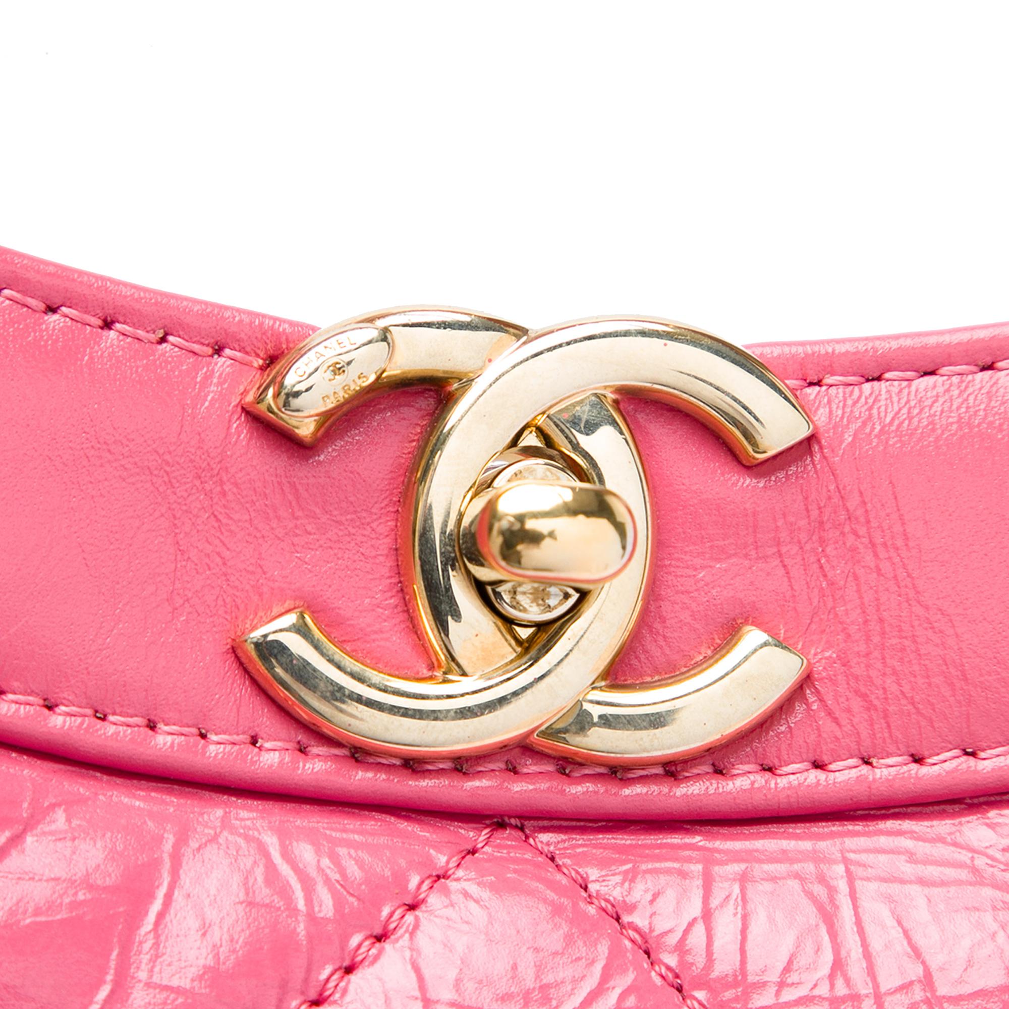 Chanel Small Quilted Shiny Aged Calfskin 31 Shopping Bag