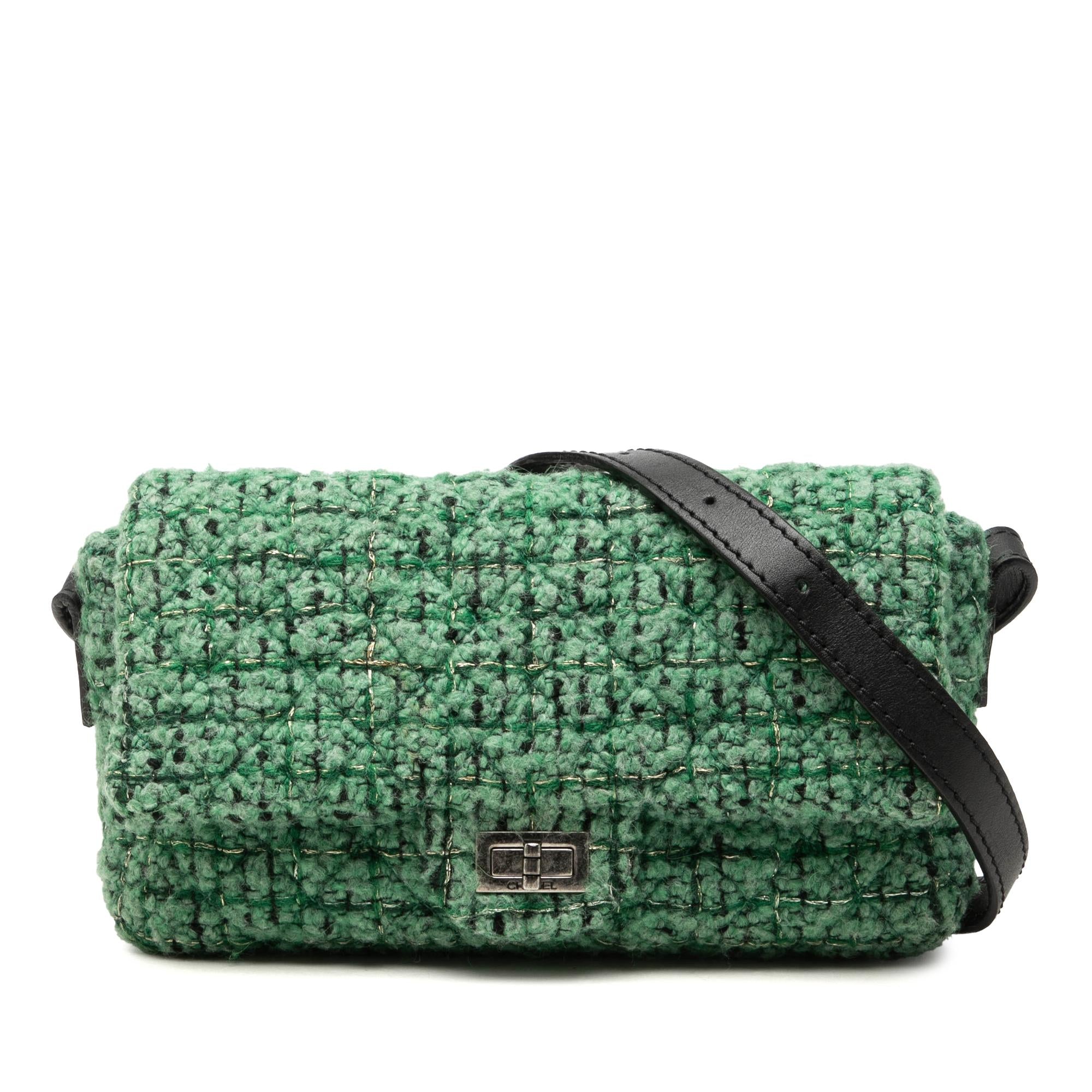 Chanel Small Quilted Tweed Reissue 2.55 Easy Messenger Flap