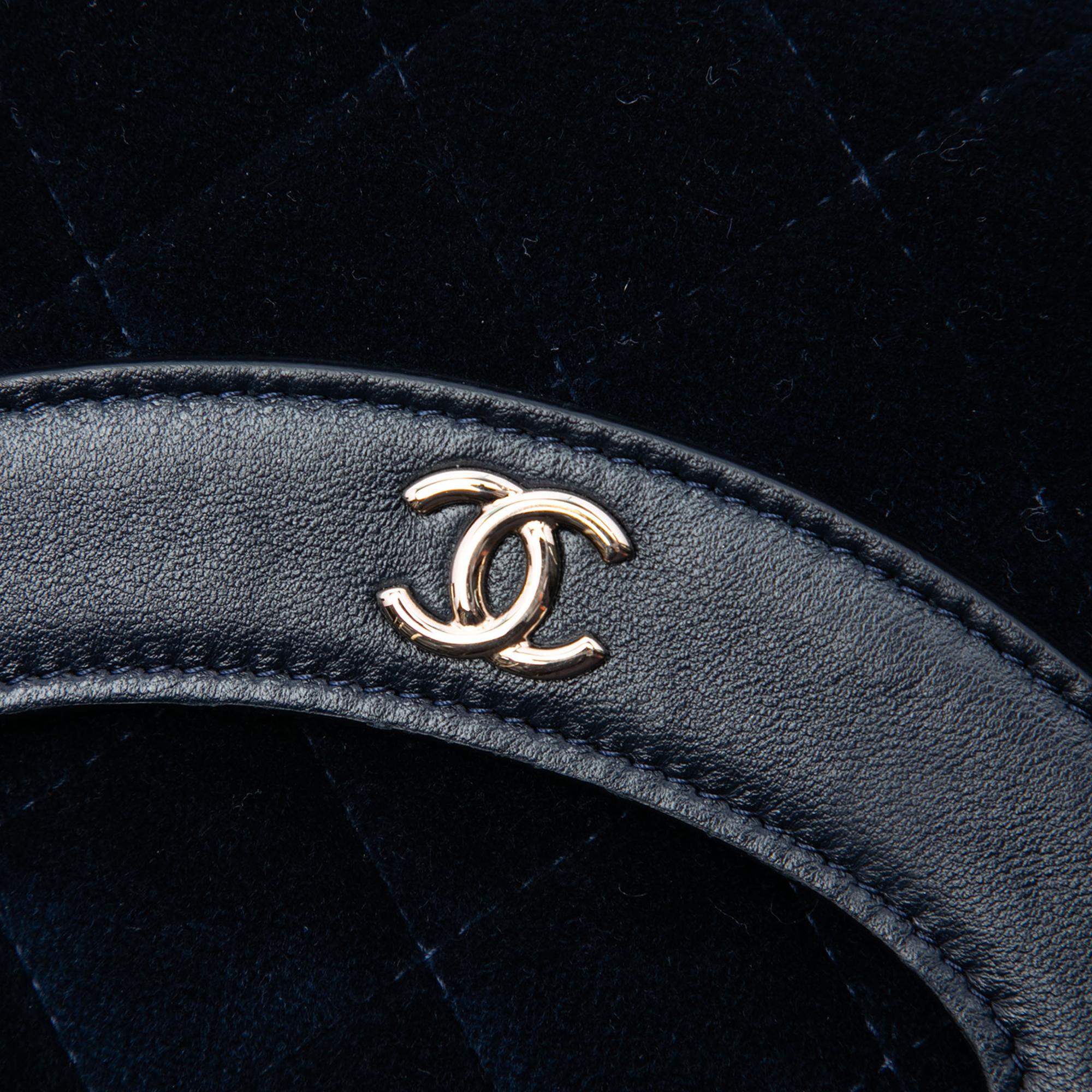 Chanel Small Quilted Velvet 31 Clutch
