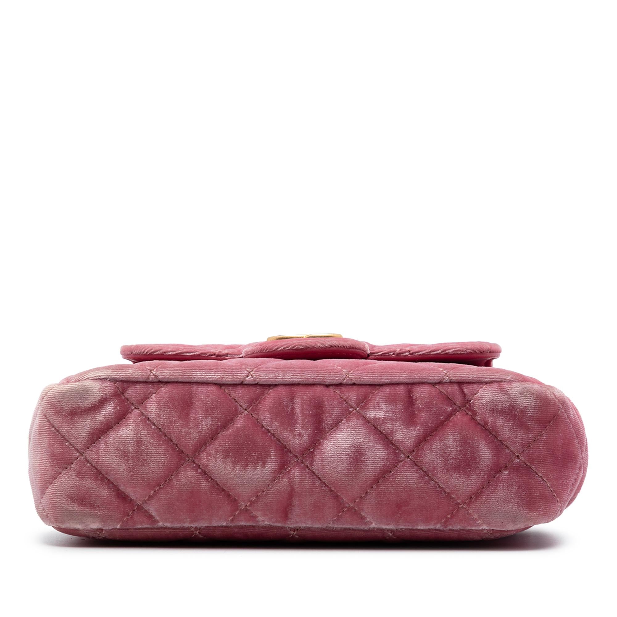 Chanel Small Quilted Velvet Wavy CC Hobo