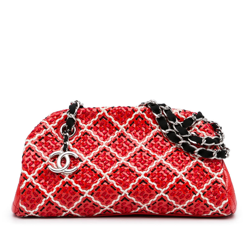 Chanel Small Stitch Just Mademoiselle Bowling Bag (SHG-uVLABc)