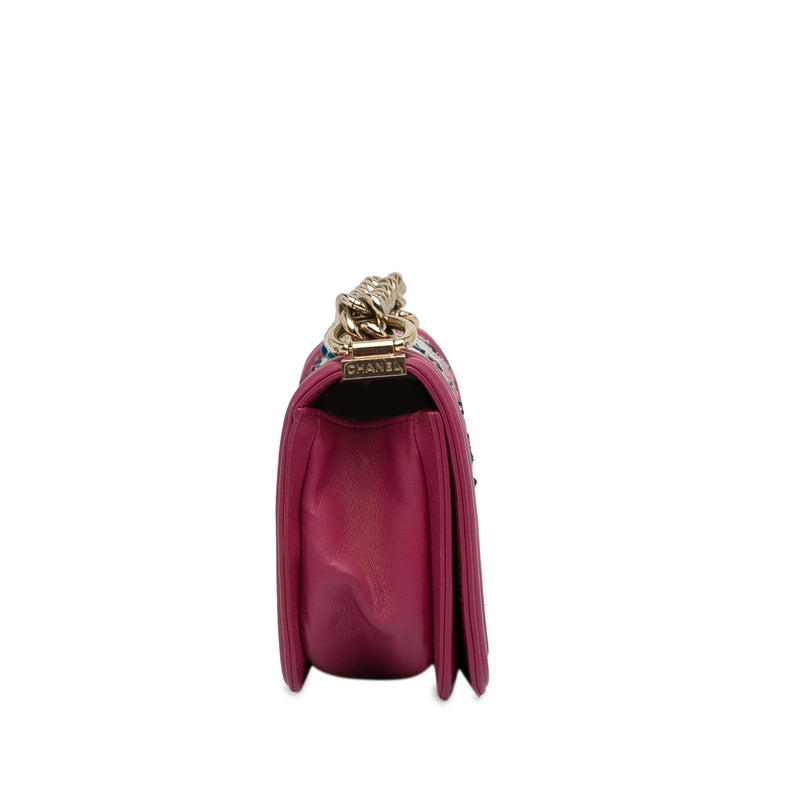 Chanel Small Tweed Boy Bag (SHG-DW1bu7)
