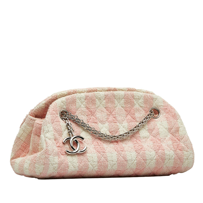 Chanel Small Tweed Just Mademoiselle Bowler Bag (SHG-dEpKiS)