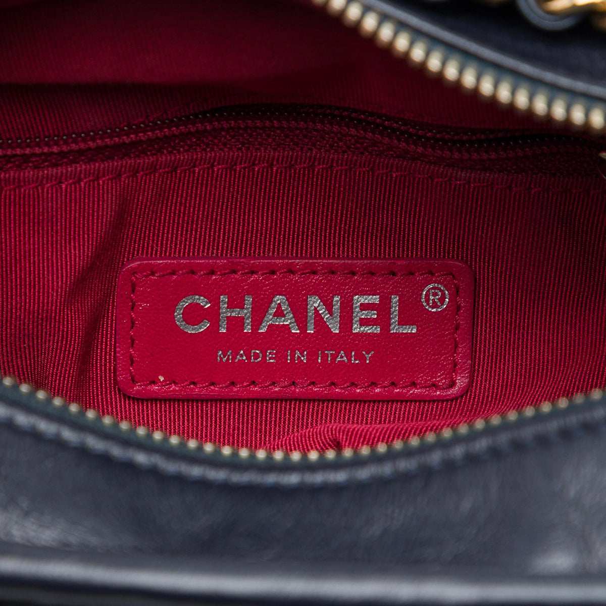 Chanel Small Tweed and Lambskin Embroidered Gabrielle Crossbody