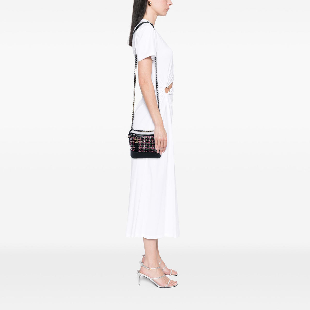 Chanel Small Tweed and Lambskin Gabrielle Crossbody