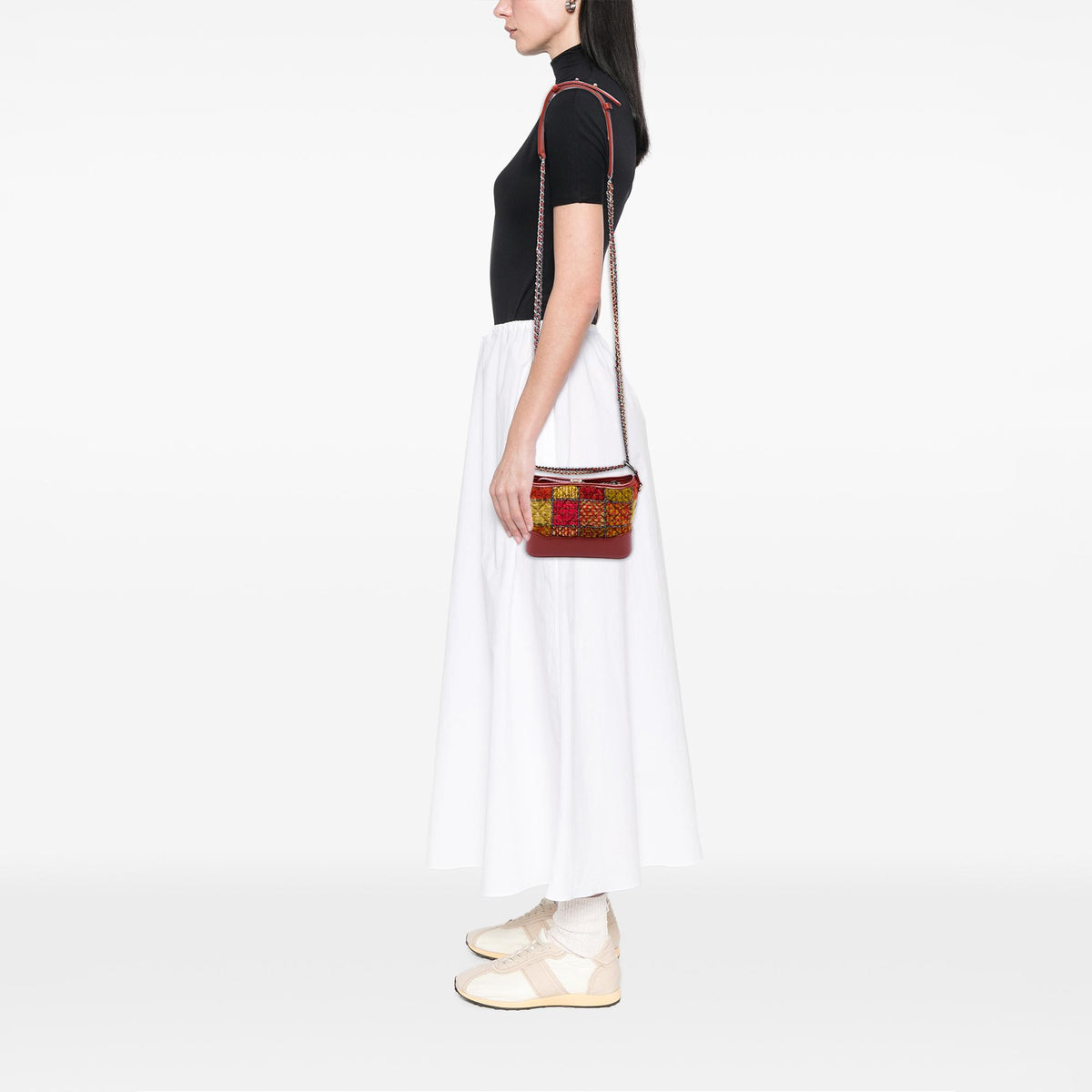 Chanel Small Tweed and Lambskin Gabrielle Crossbody