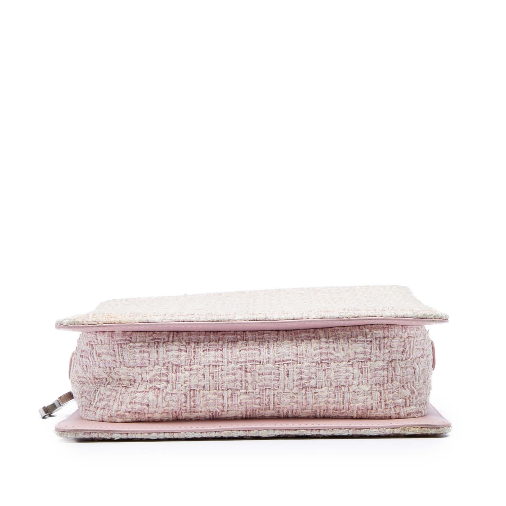 Chanel Square Tweed PVC Chain Fantasy Shoulder Bag