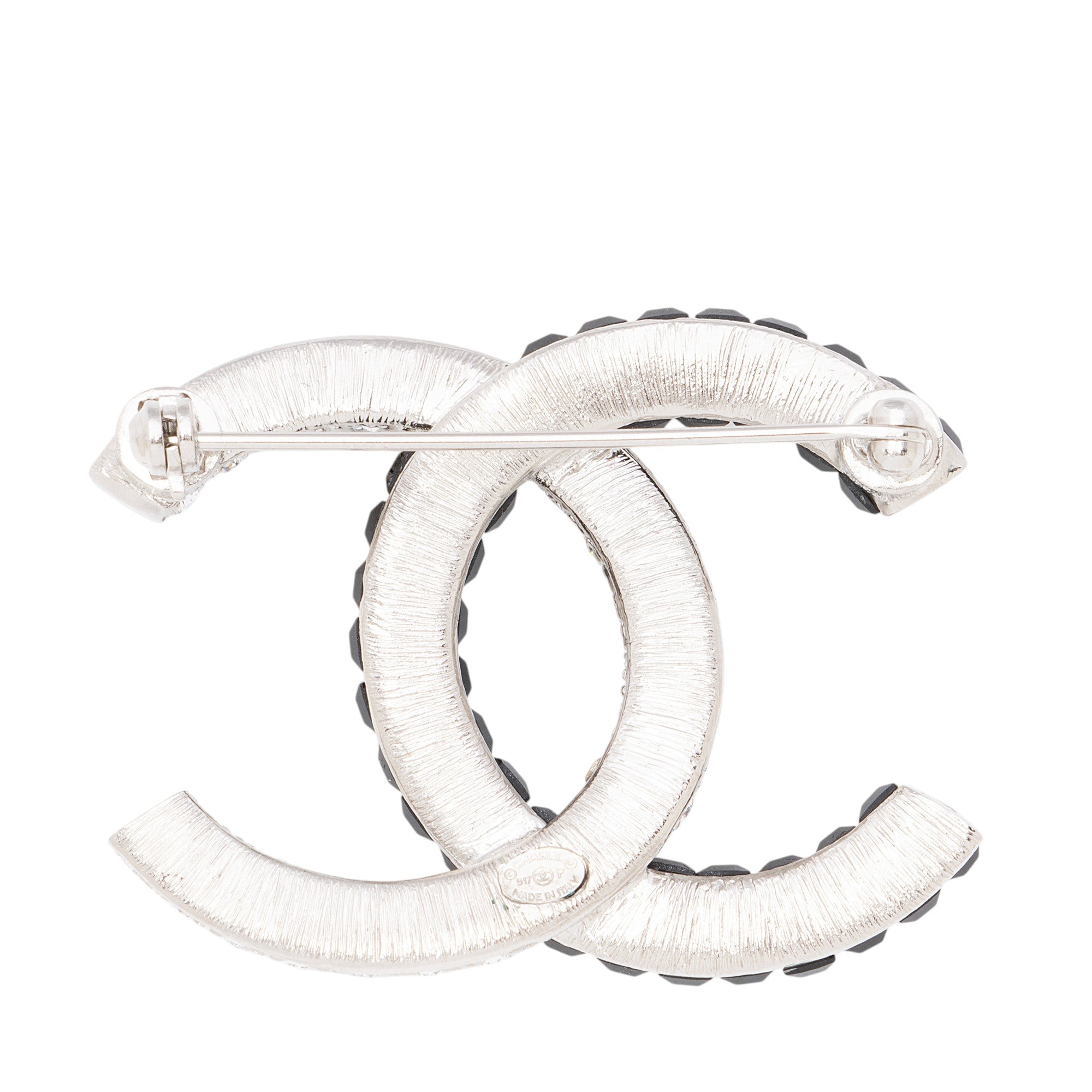 Chanel Strass Crystal CC Brooch