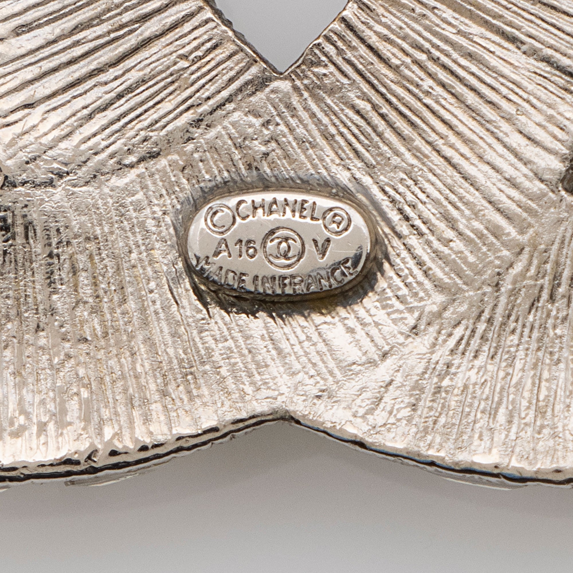 Chanel Strass Crystal CC Brooch