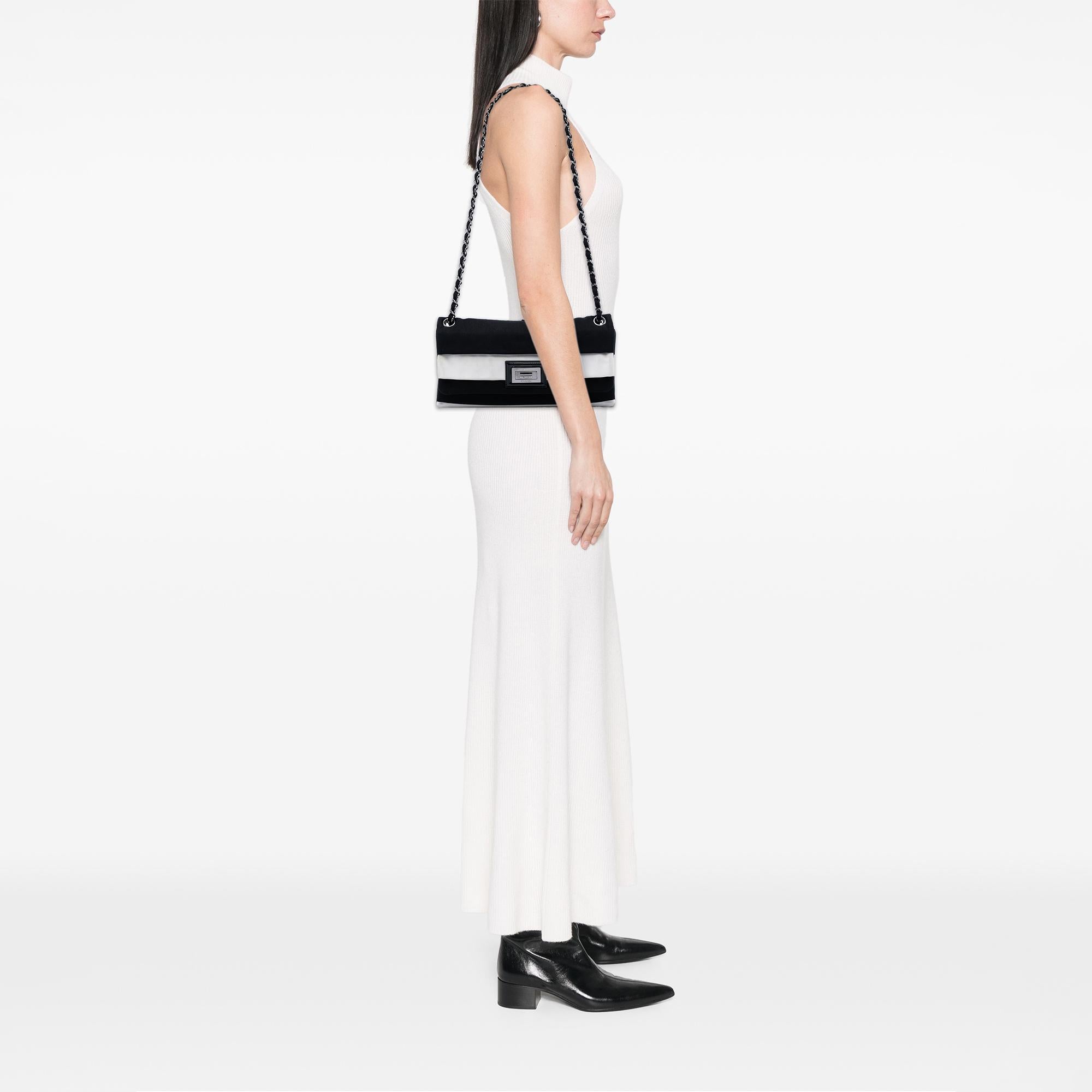Chanel Striped Canvas Reissue 2.55 Single Flap