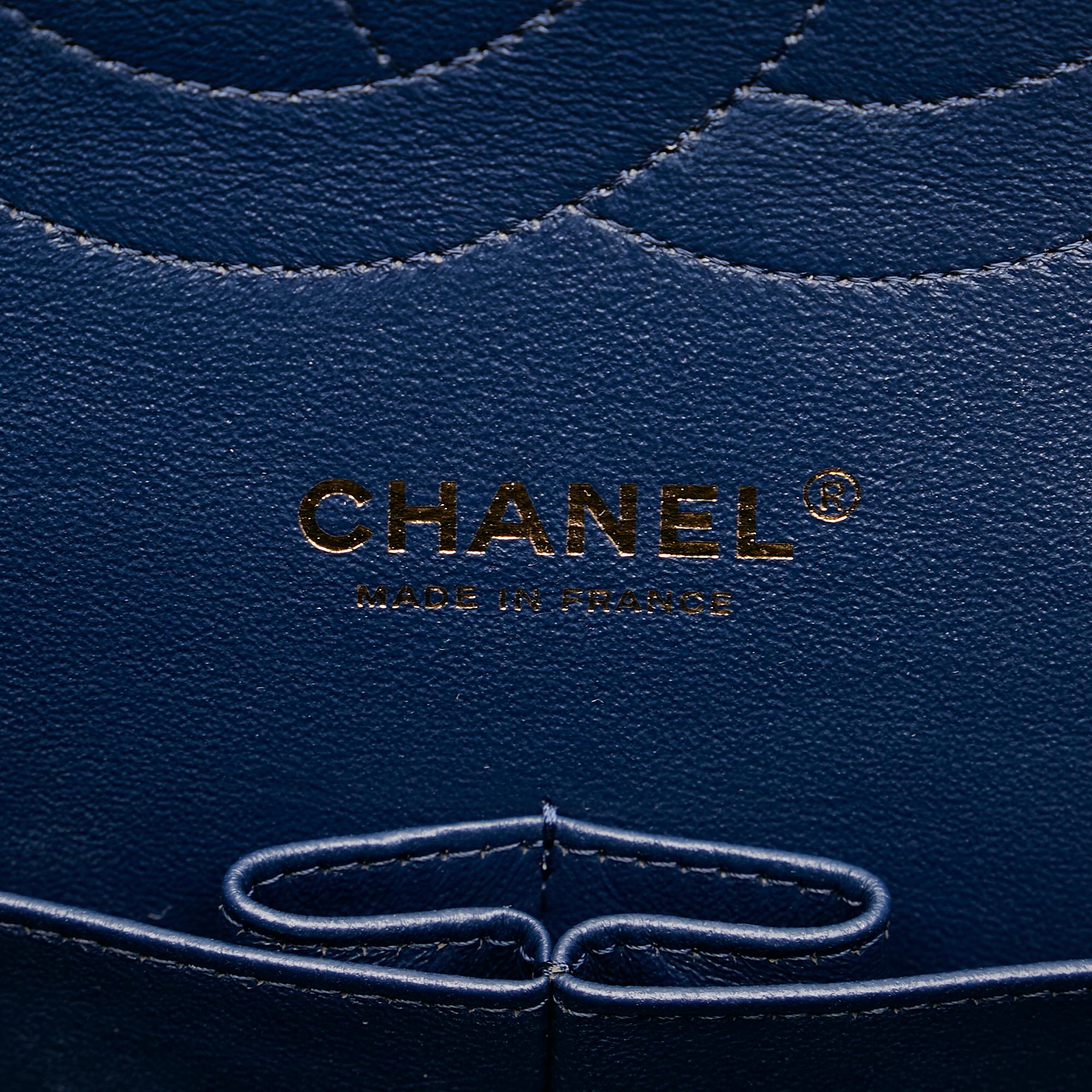 Chanel Tricolor Medium Classic Double Flap bag (SHG-B078YB)