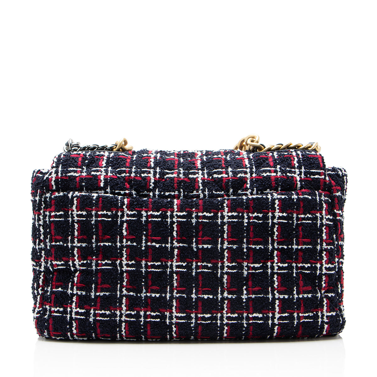 Chanel Tweed 19 Large Flap Shoulder Bag