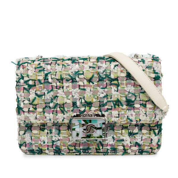 Chanel Tweed Beauty Lock Flap Bag (SHG-3g9Hun)