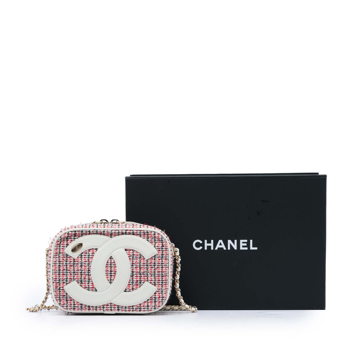 Chanel Tweed CC Mania Camera Bag