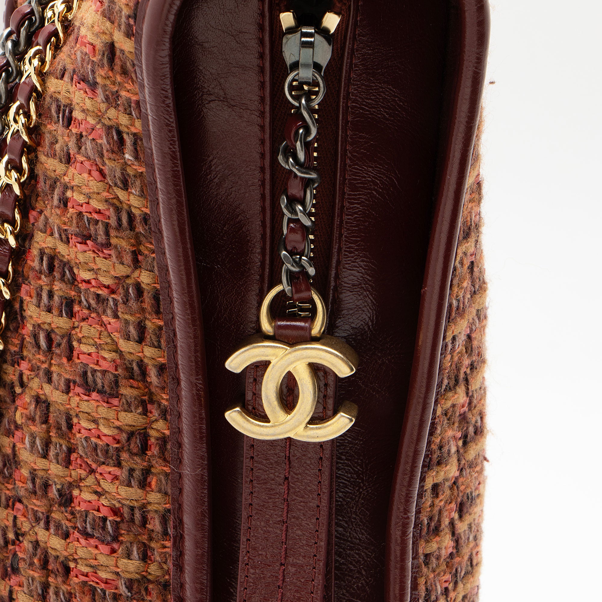 Chanel Tweed Calfskin Gabrielle Medium Hobo