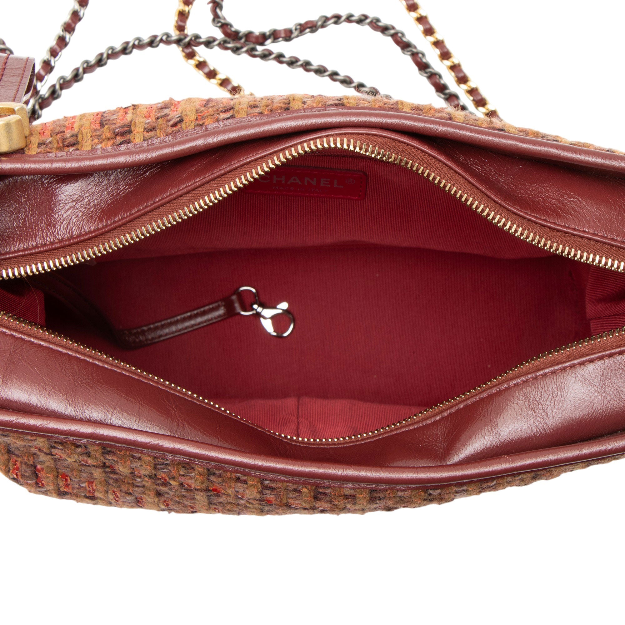 Chanel Tweed Calfskin Gabrielle Medium Hobo