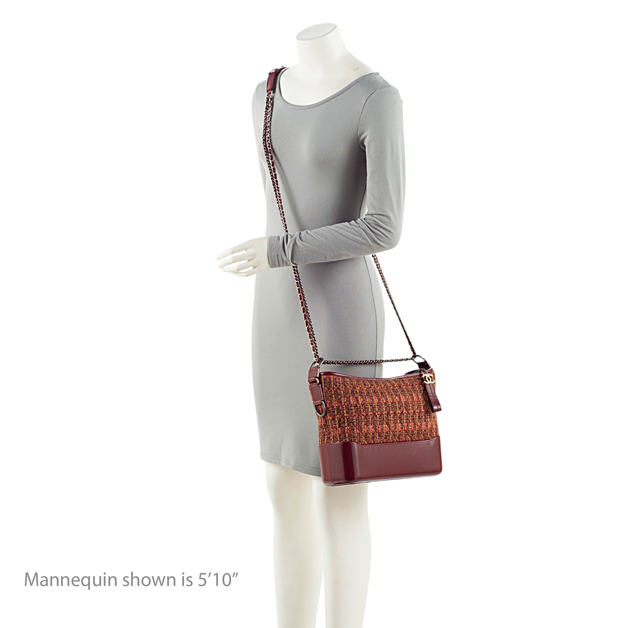 Chanel Tweed Calfskin Gabrielle Medium Hobo