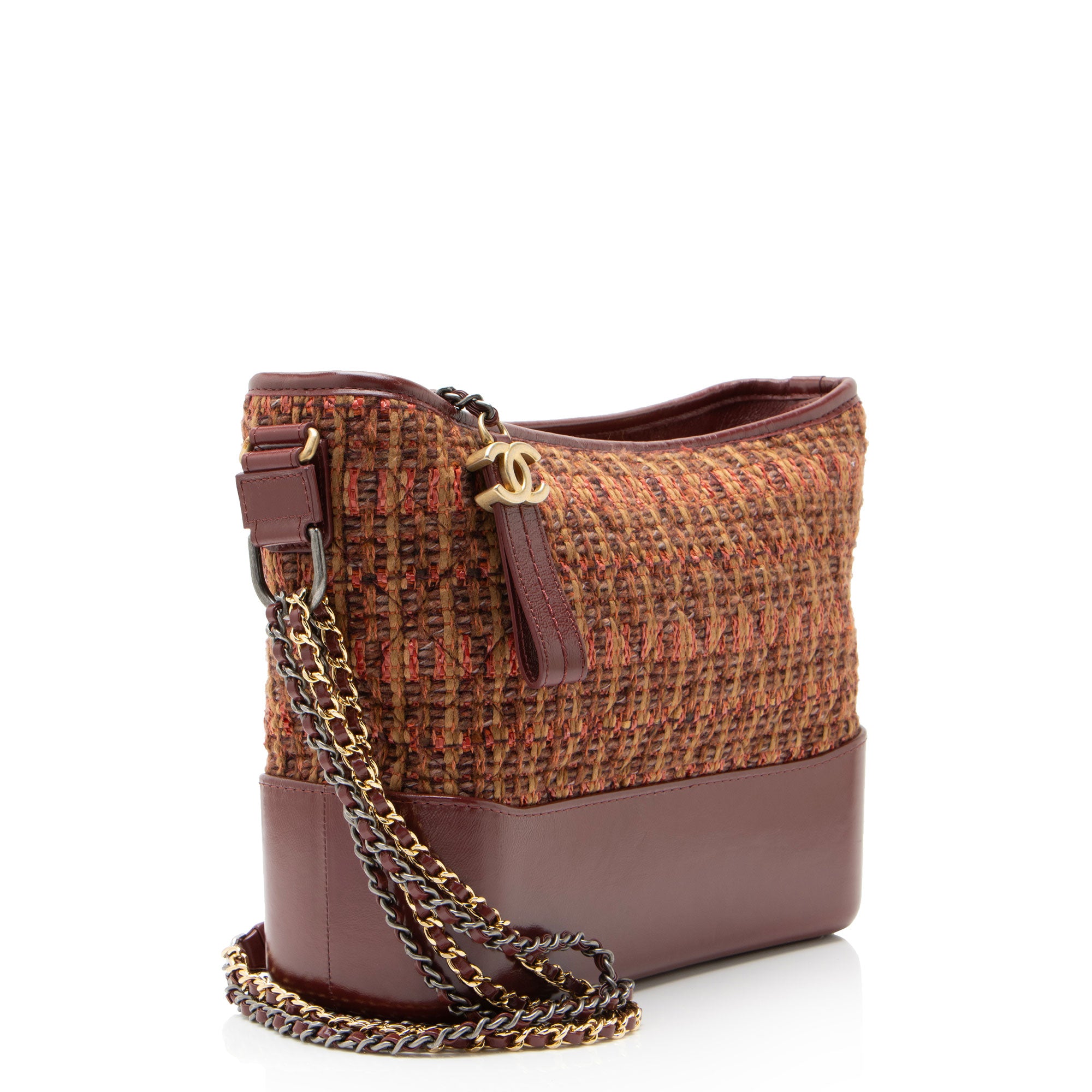 Chanel Tweed Calfskin Gabrielle Medium Hobo