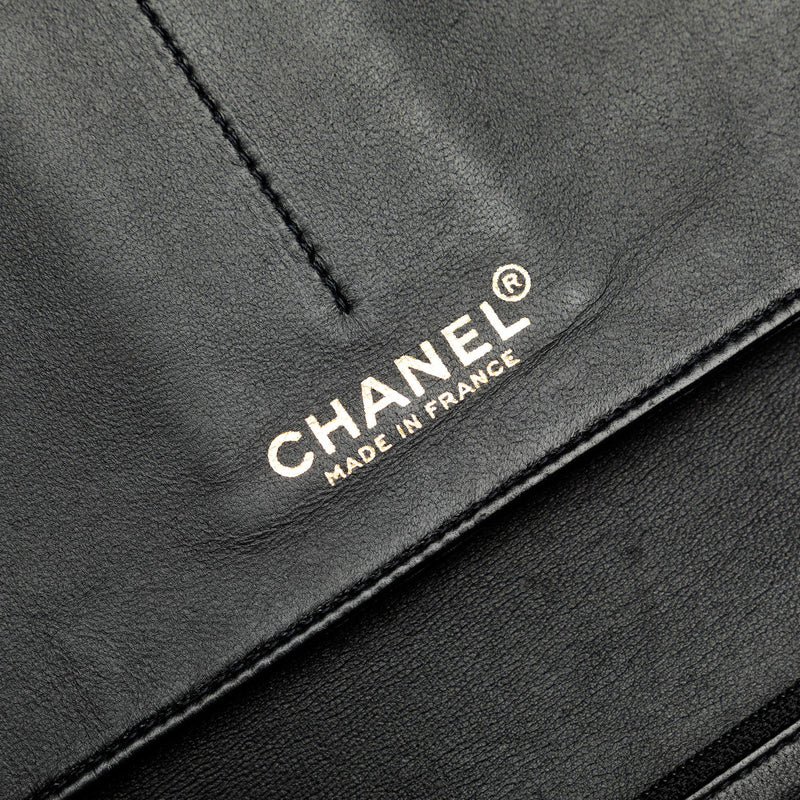 Chanel Tweed Chocolate Bar Camellia Clutch (SHG-6UFZfw)