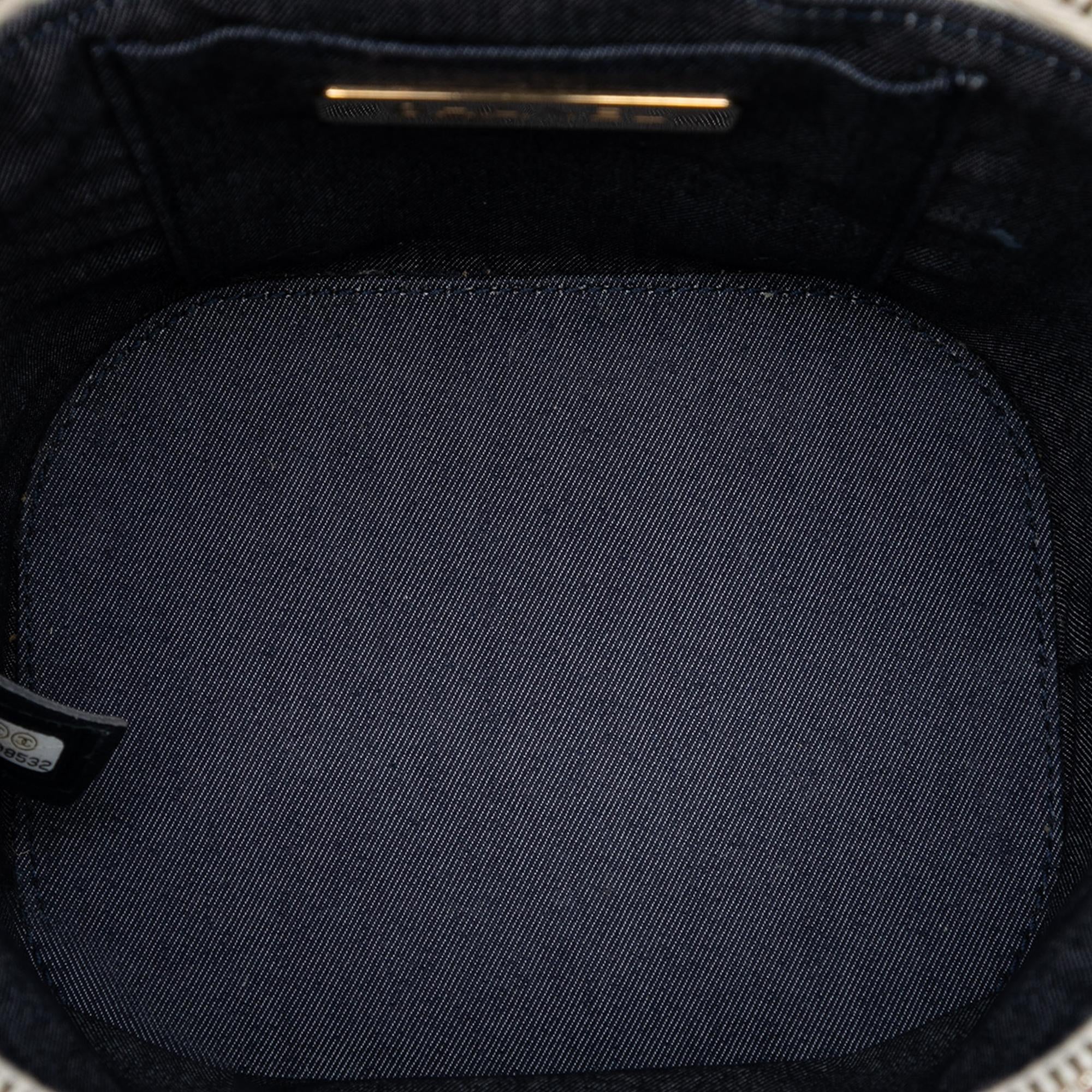 Chanel Tweed and Lambskin Vanity Cosmetic Case