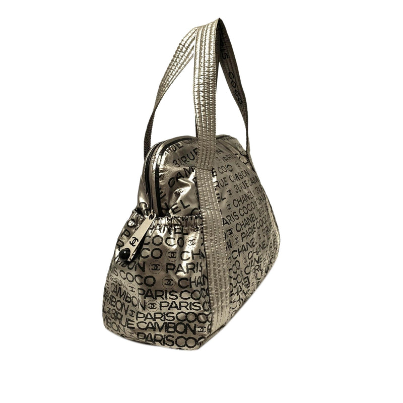 CHANEL by sea line Coco mark handbag shoulder bag 2Way keyed navy
