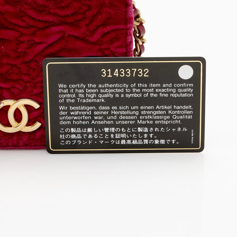 Chanel Velvet Camellia Flap Coin Purse on Chain (SHF-22731) – LuxeDH