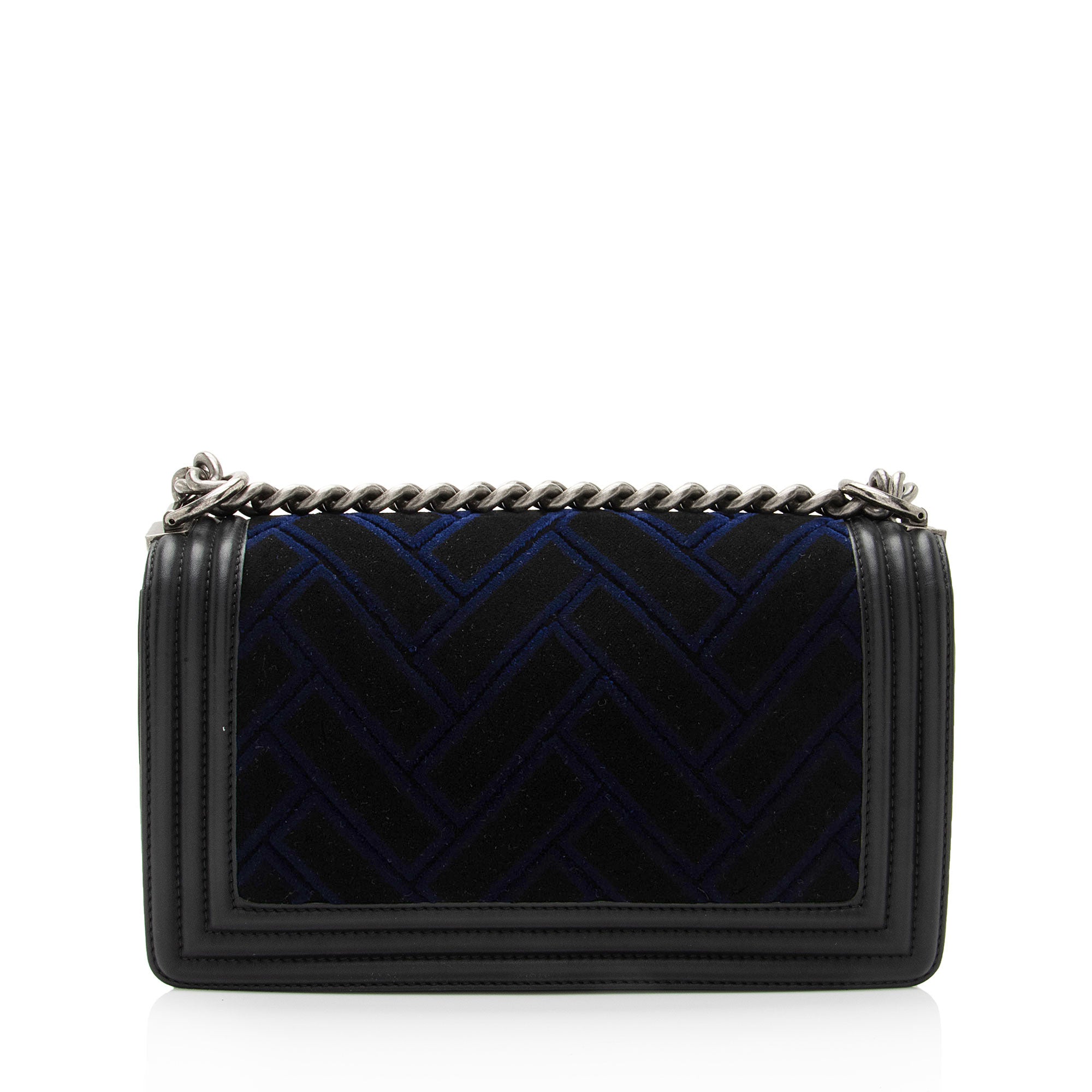 Chanel Velvet Quilted Old Medium Boy Bag (SHF-yjKLJH)