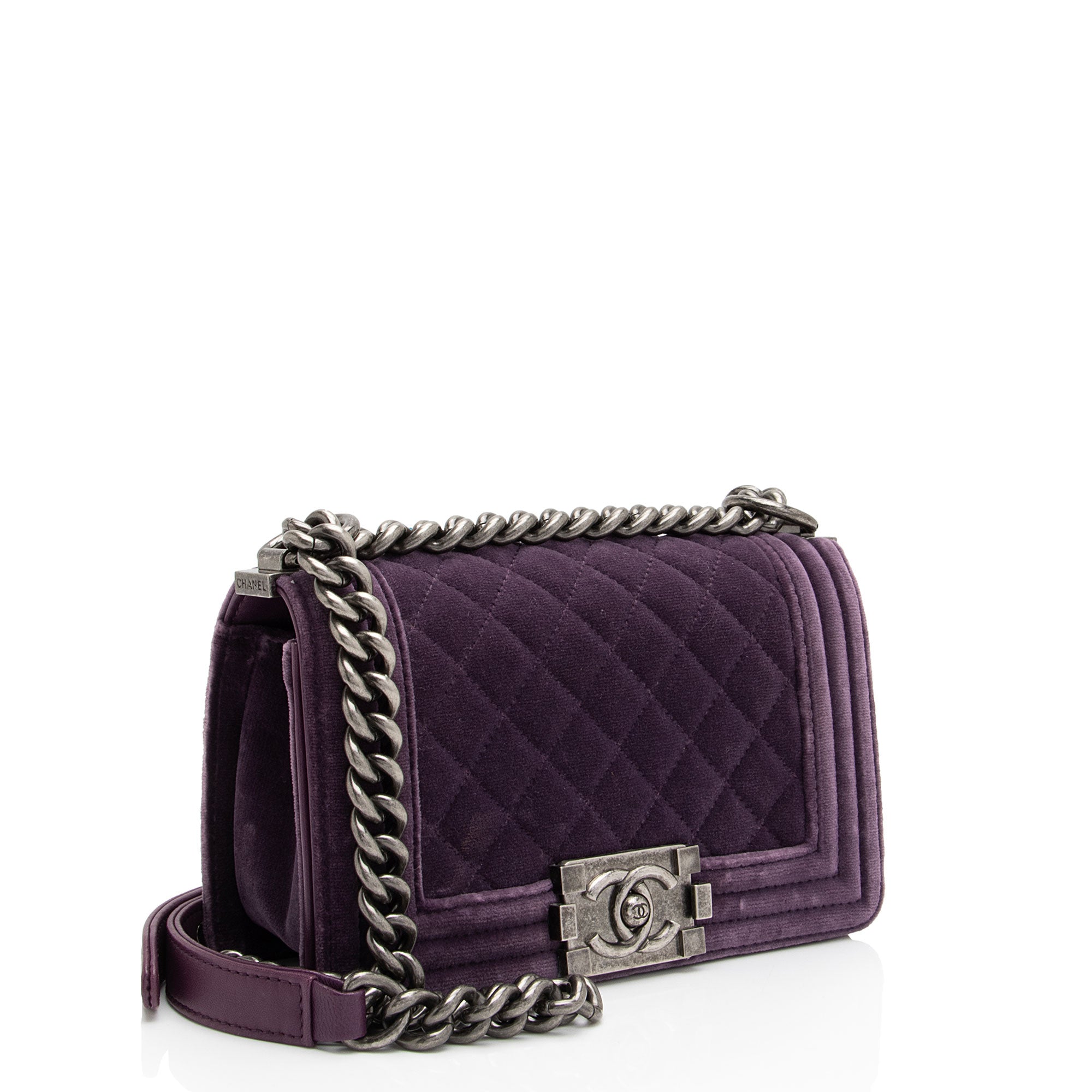 Chanel Velvet Small Boy Bag (SHF-f64Ll3)