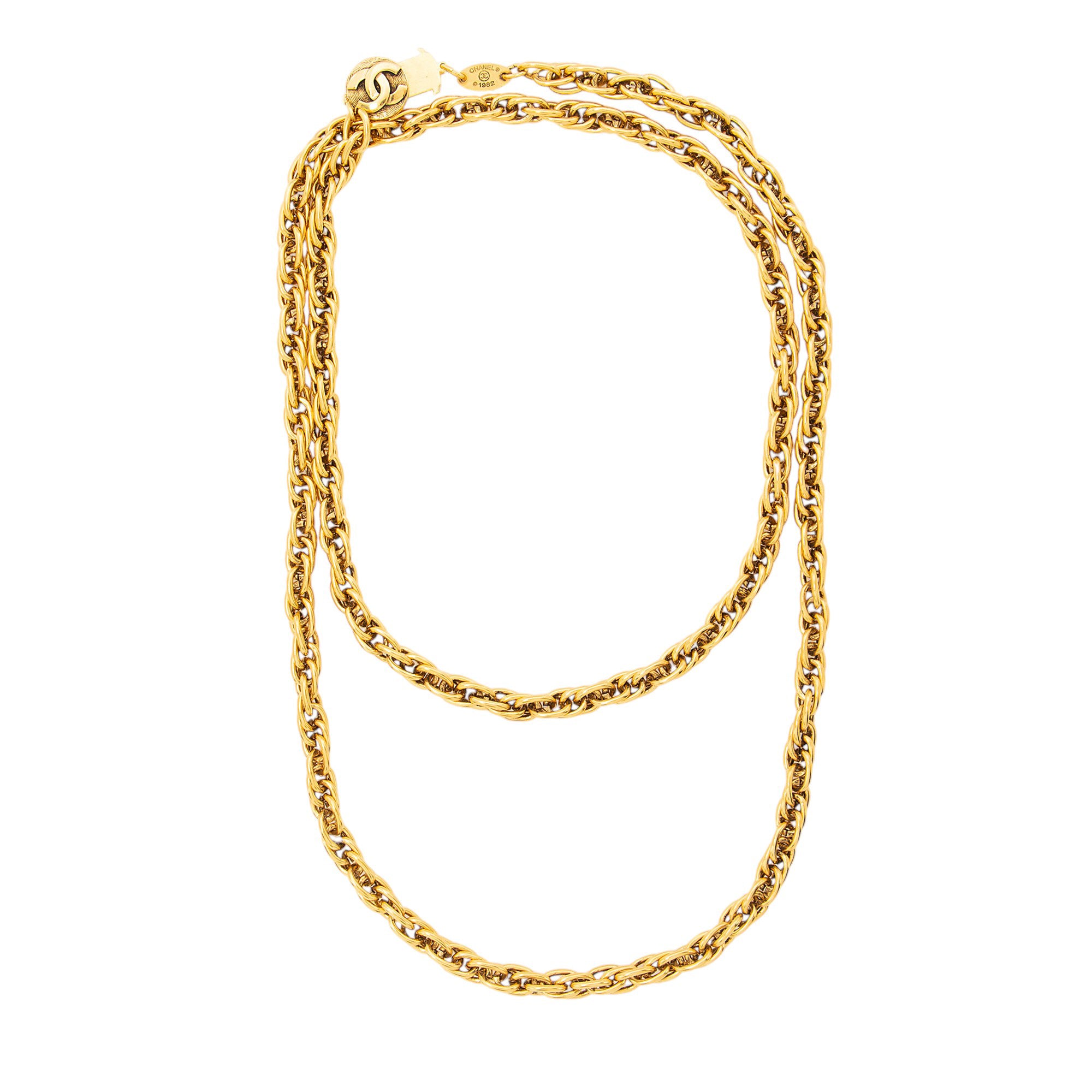 Chanel Vintage CC Chain Necklace