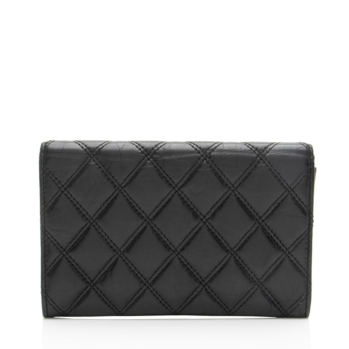 Chanel Vintage Calfskin Paris New York Flap Wallet