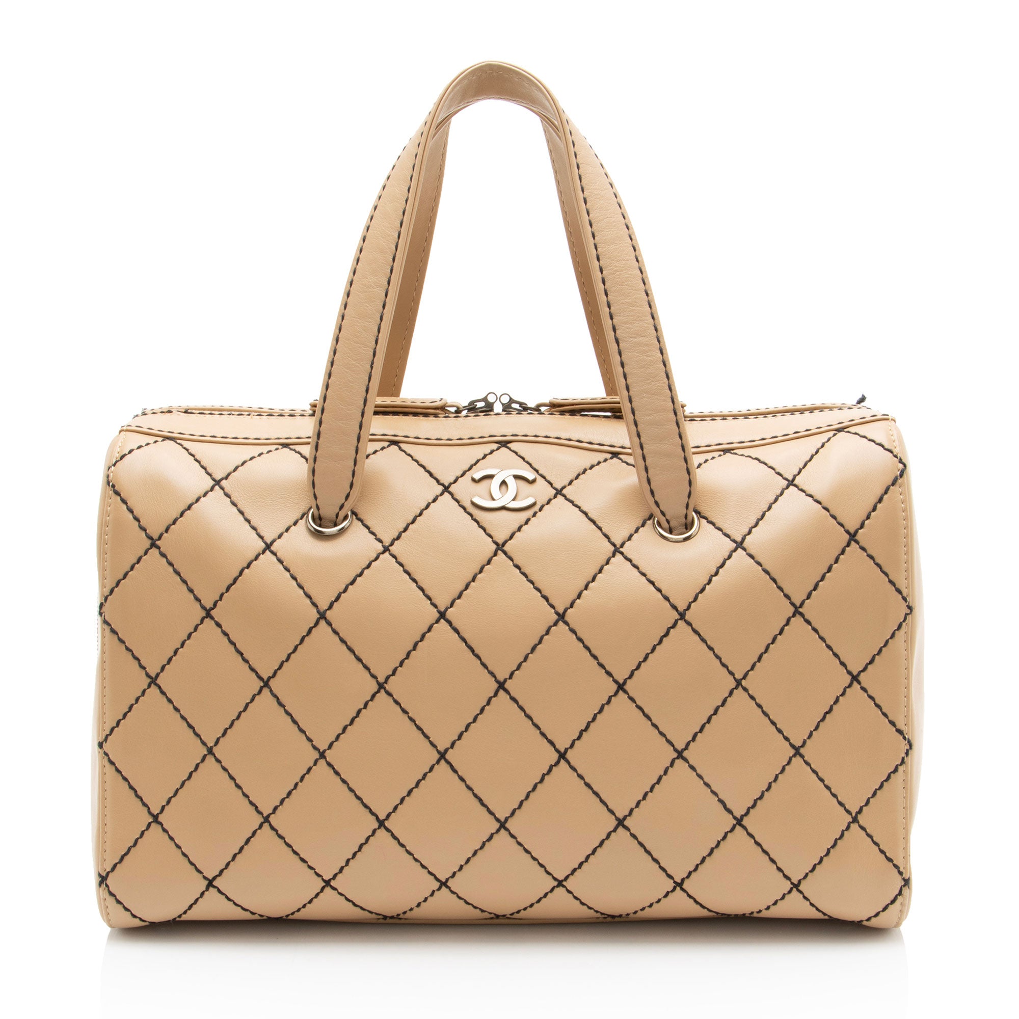 Chanel Vintage Calfskin Wild Stitch Duffle
