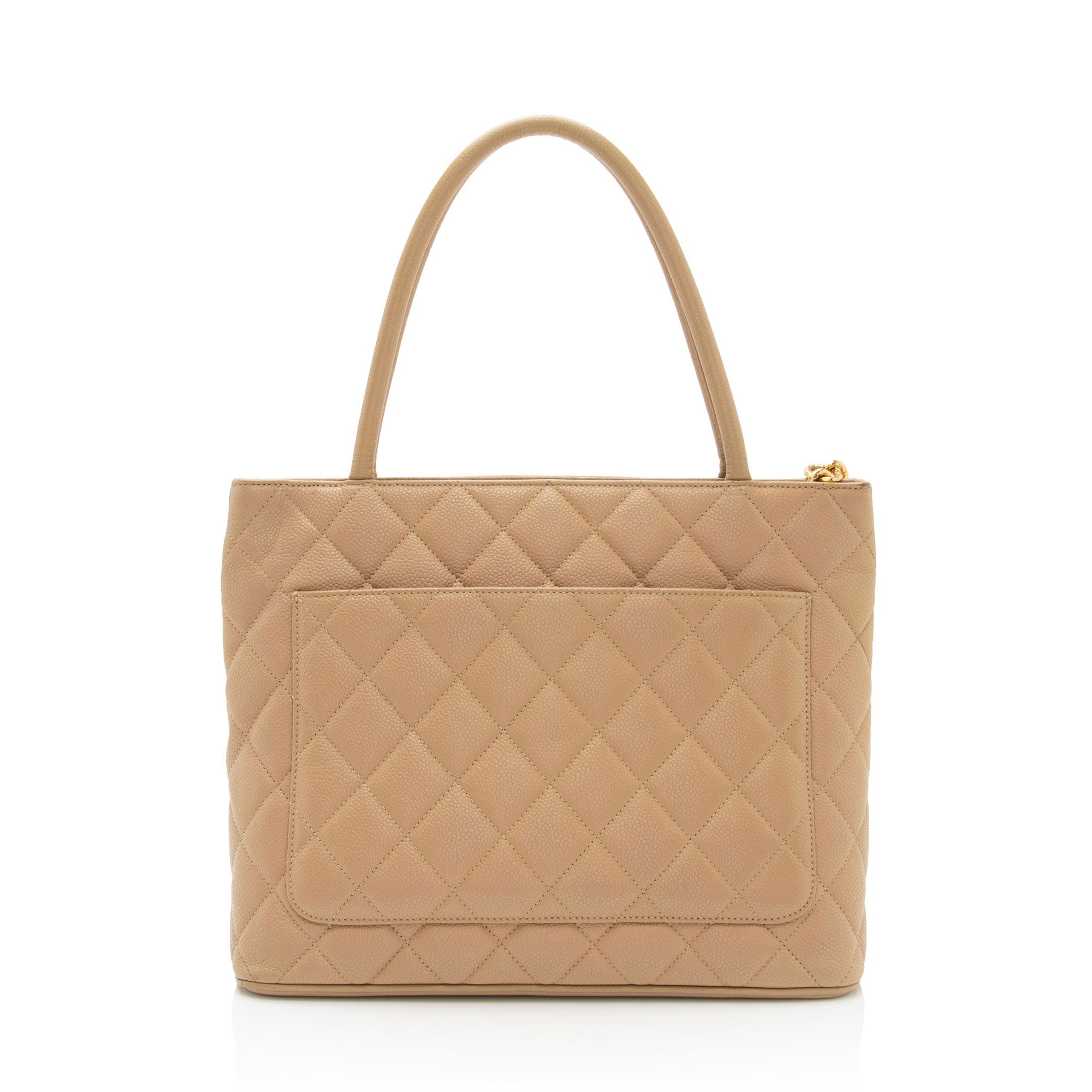 Chanel Vintage Caviar Leather Medallion Tote (SHF-T2hPlQ)