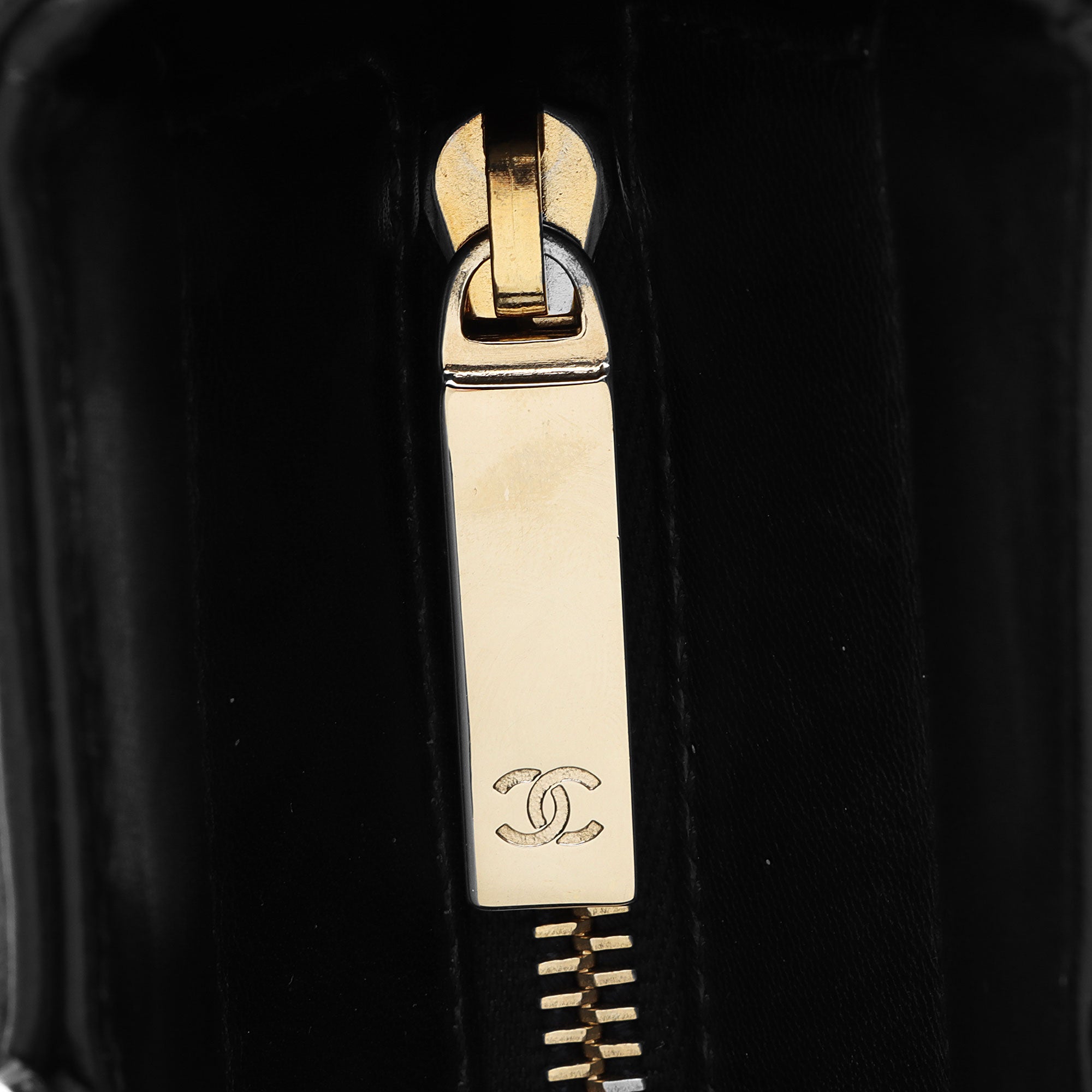 Chanel Vintage Lambskin Chocolate Bar Tote