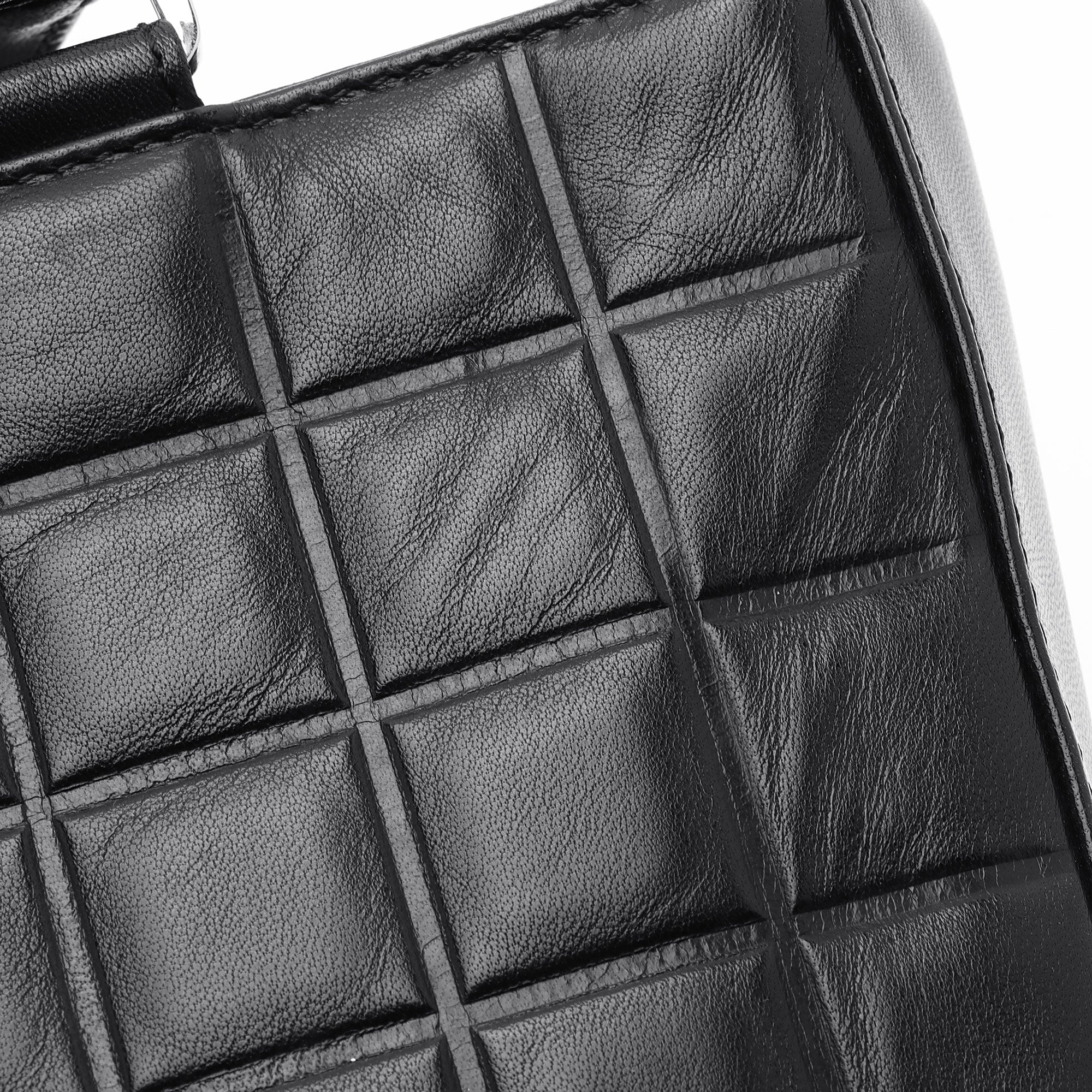 Chanel Vintage Lambskin Chocolate Bar Tote