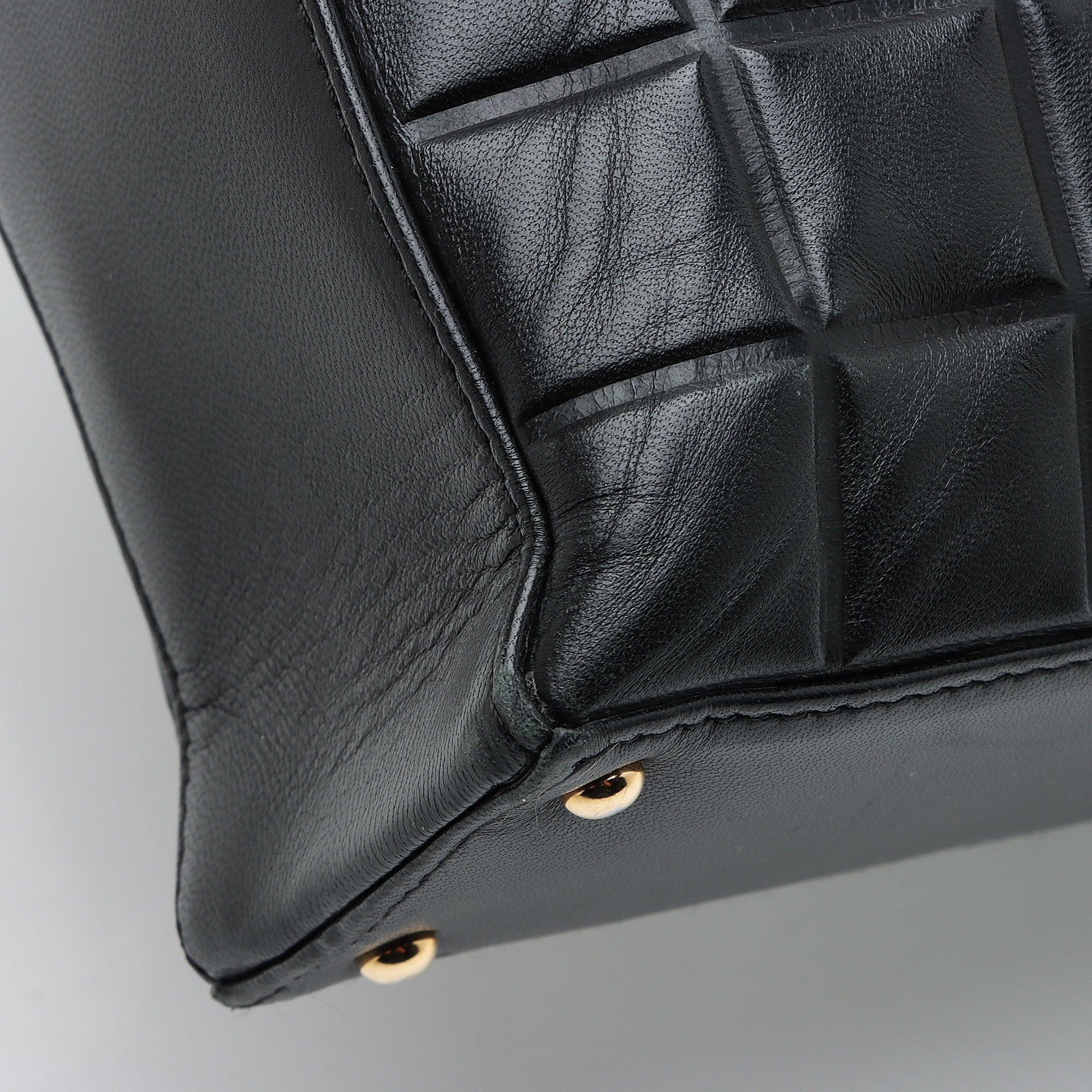 Chanel Vintage Lambskin Chocolate Bar Tote