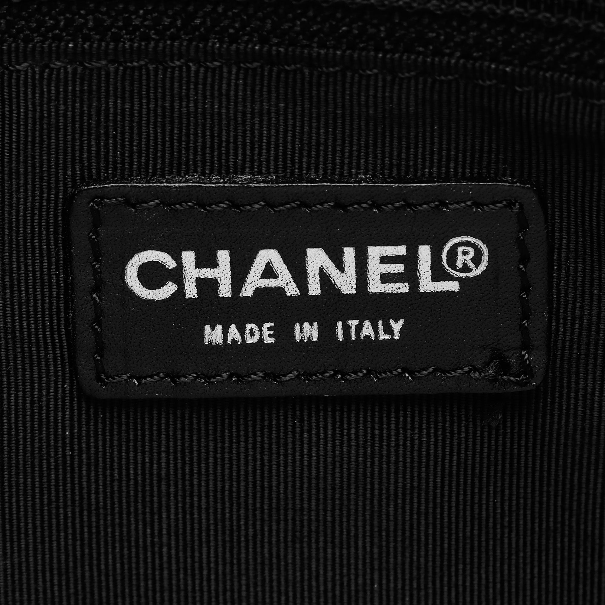 Chanel Vintage Lambskin Chocolate Bar Tote