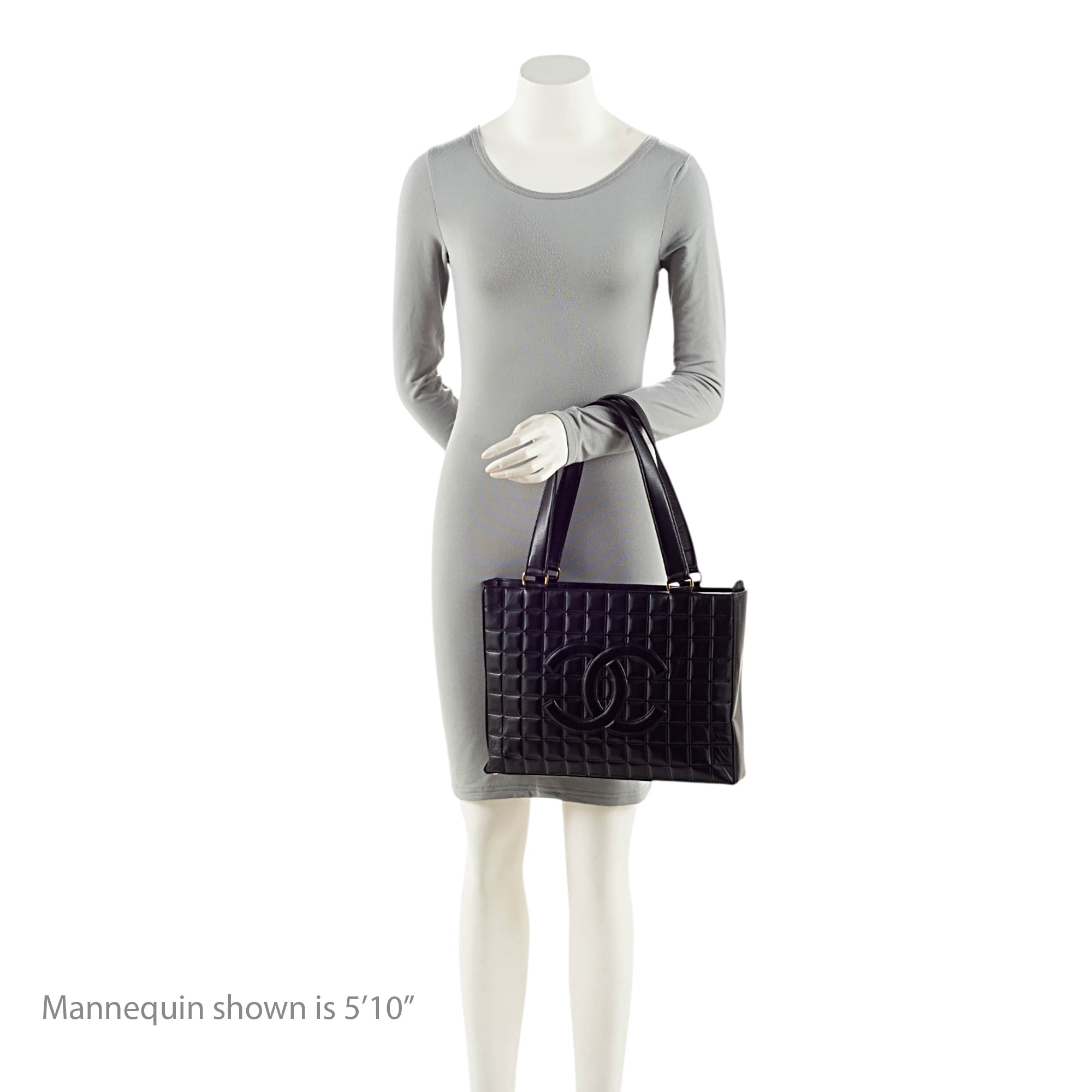 Chanel Vintage Lambskin Chocolate Bar Tote