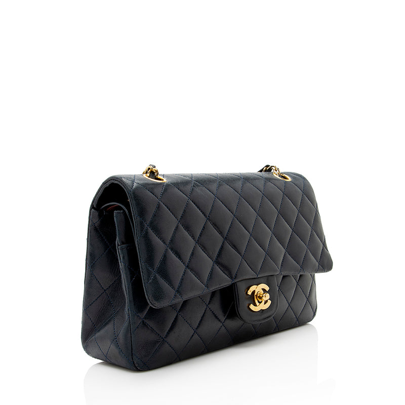Chanel Vintage Lambskin Classic Medium Double Flap Bag (SHF-20208) – LuxeDH