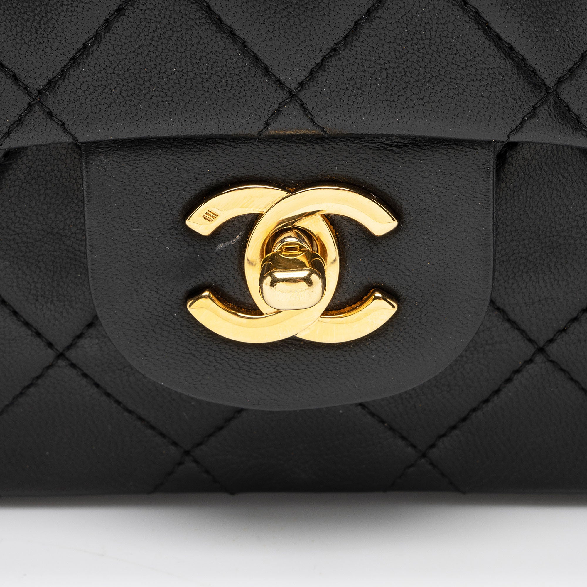Chanel Vintage Lambskin Classic Medium Double Flap Bag