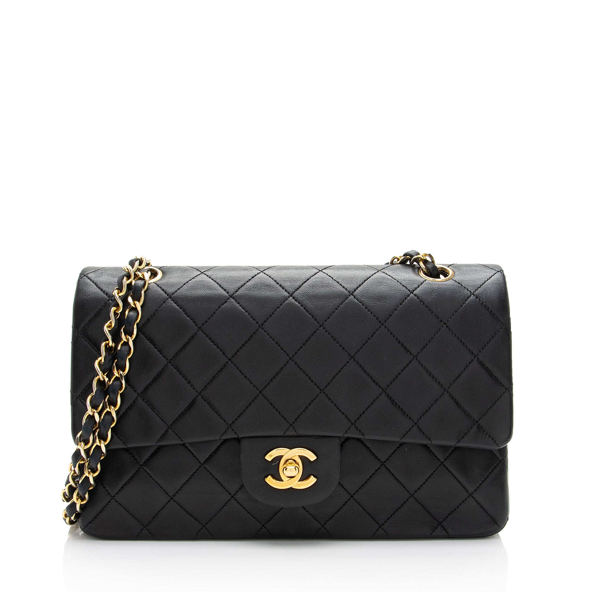Chanel Vintage Lambskin Classic Medium Double Flap Bag