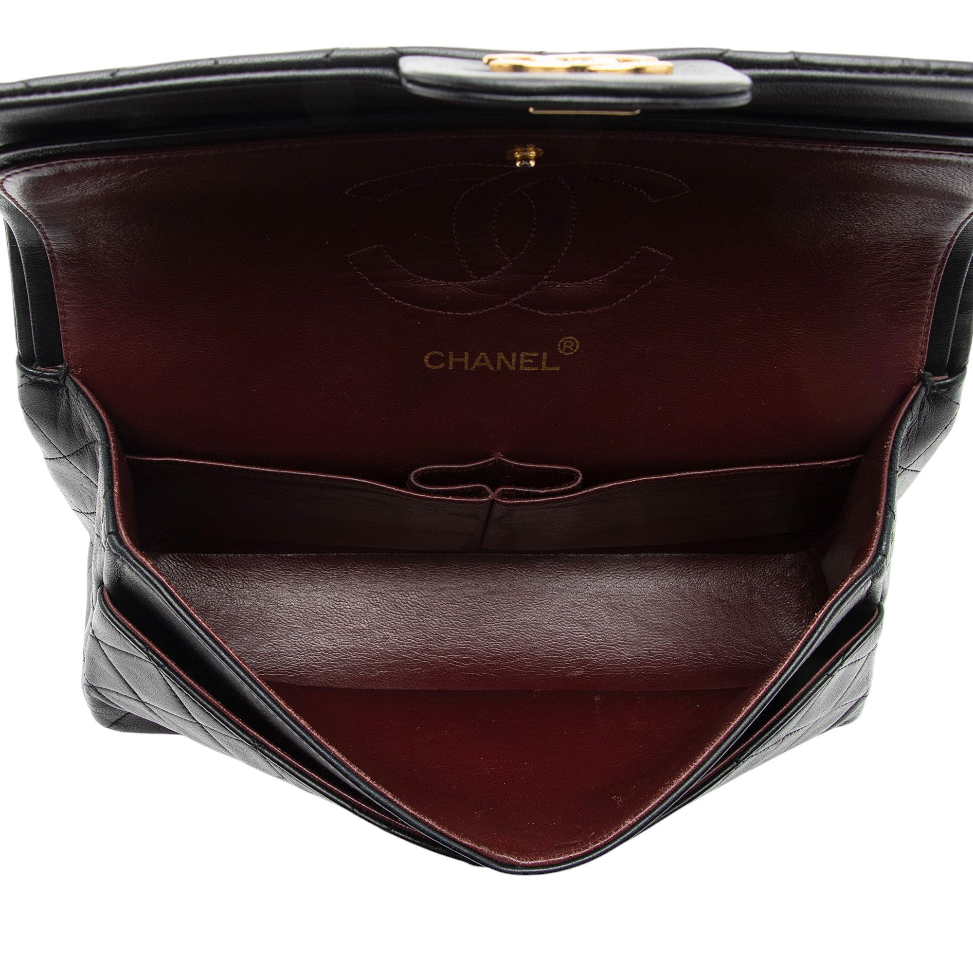 Chanel Vintage Lambskin Classic Medium Double Flap Bag