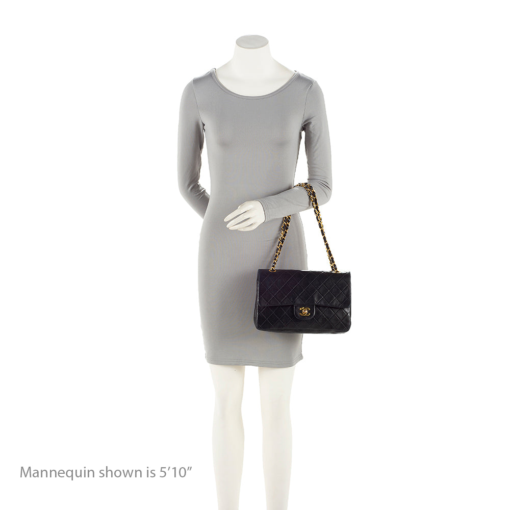 Chanel Vintage Lambskin Classic Medium Double Flap Bag