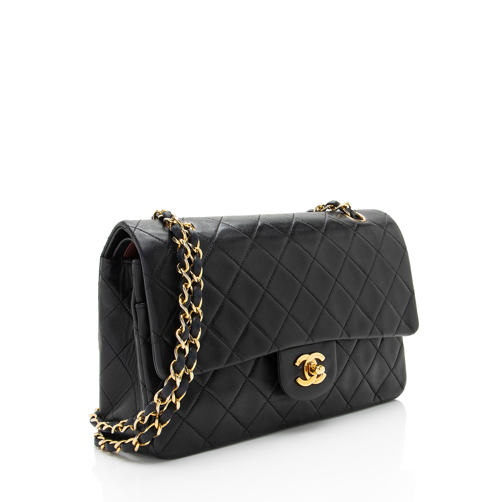 Chanel Vintage Lambskin Classic Medium Double Flap Bag