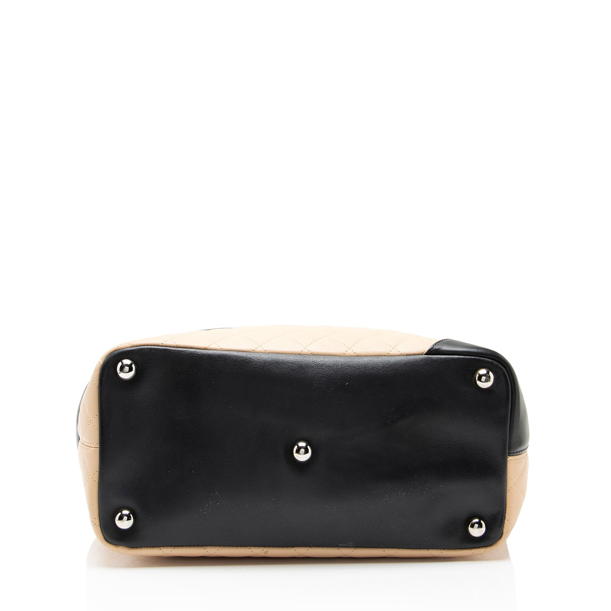 Chanel Vintage Lambskin Ligne Cambon Large Shopping Tote